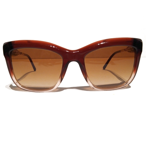 Burberry Accessories - BURBERRY Red Sunglasses • Gold Cat Eye Shades